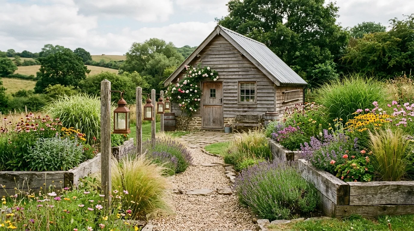 Native Grasses Around the Structure
